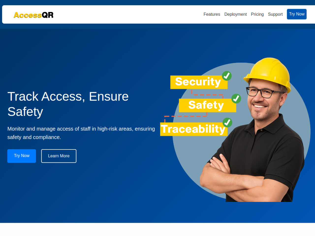 AccessQR — track access, ensure safety